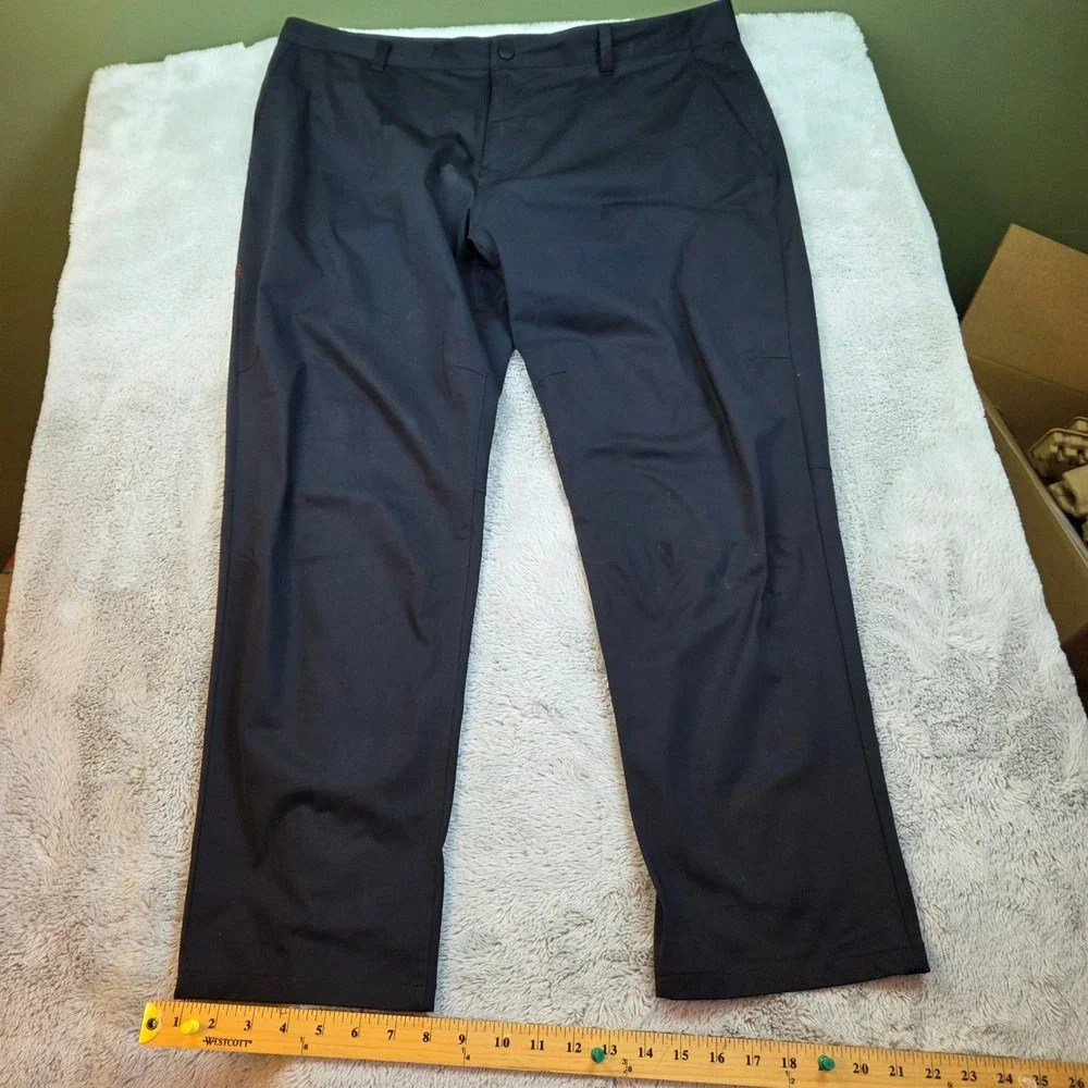 Rhone Commuter Pants Mens 42 Synthetic Blend Stretch Straight Leg Dark Navy Blue